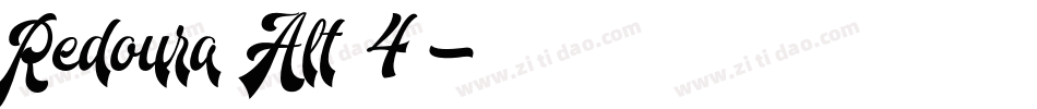 Redoura Alt 4字体转换